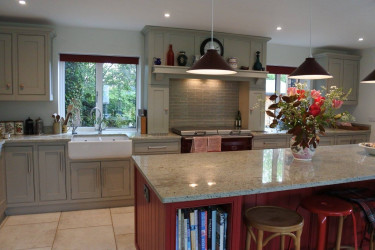 A kitchen which was design built and installed by Grover Furniture Ltd