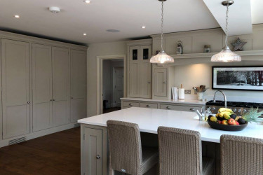 A kitchen which was design built and installed by Grover Furniture Ltd